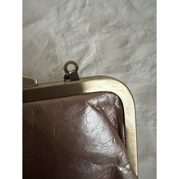 hobo international Women’s Clutch Handbag Champagne Gold Brown - Picture 12 of 16